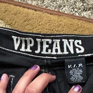 VIP Women's Classic Black Cuffed Pants (17)-LikeNew-11$